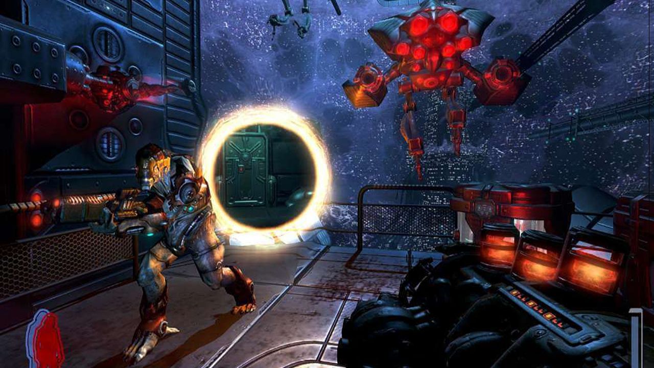 Screenshot from the 2006 FPS game Prey