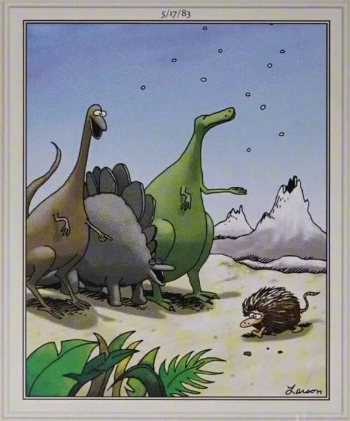 The Far Side Dinosaur mammal