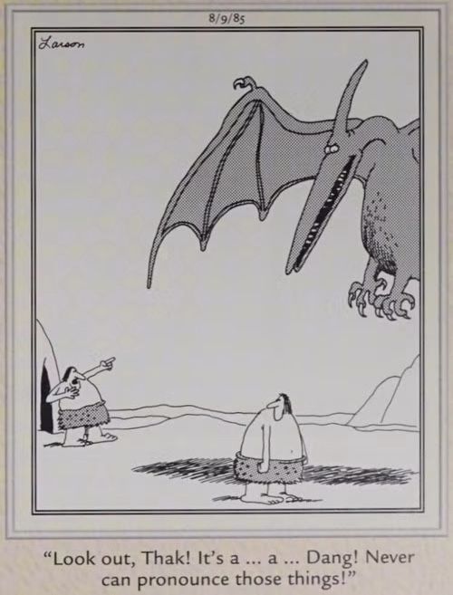 The Far Side Dinosaur Pterosaur
