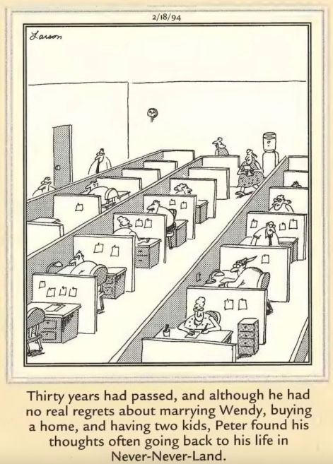 The Far Side Peter Pan