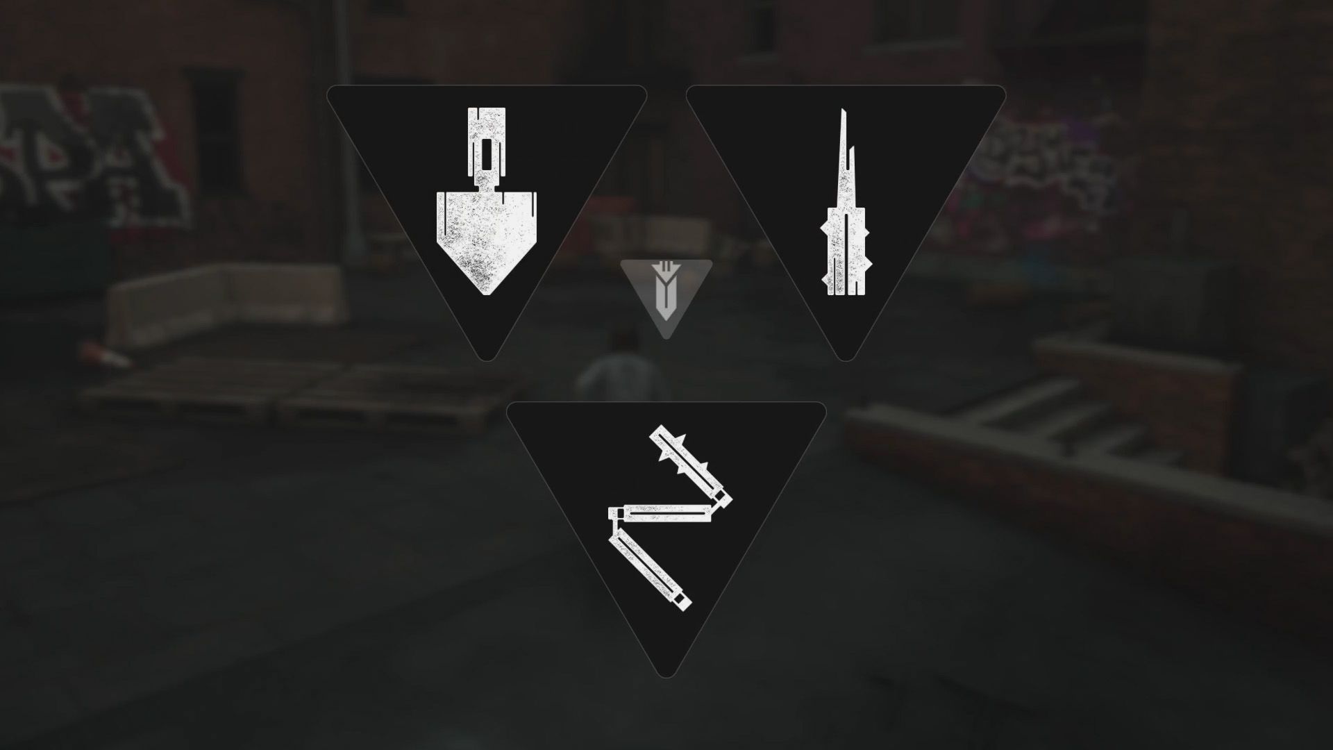 Three weapon options to choose from in Control Resonant.