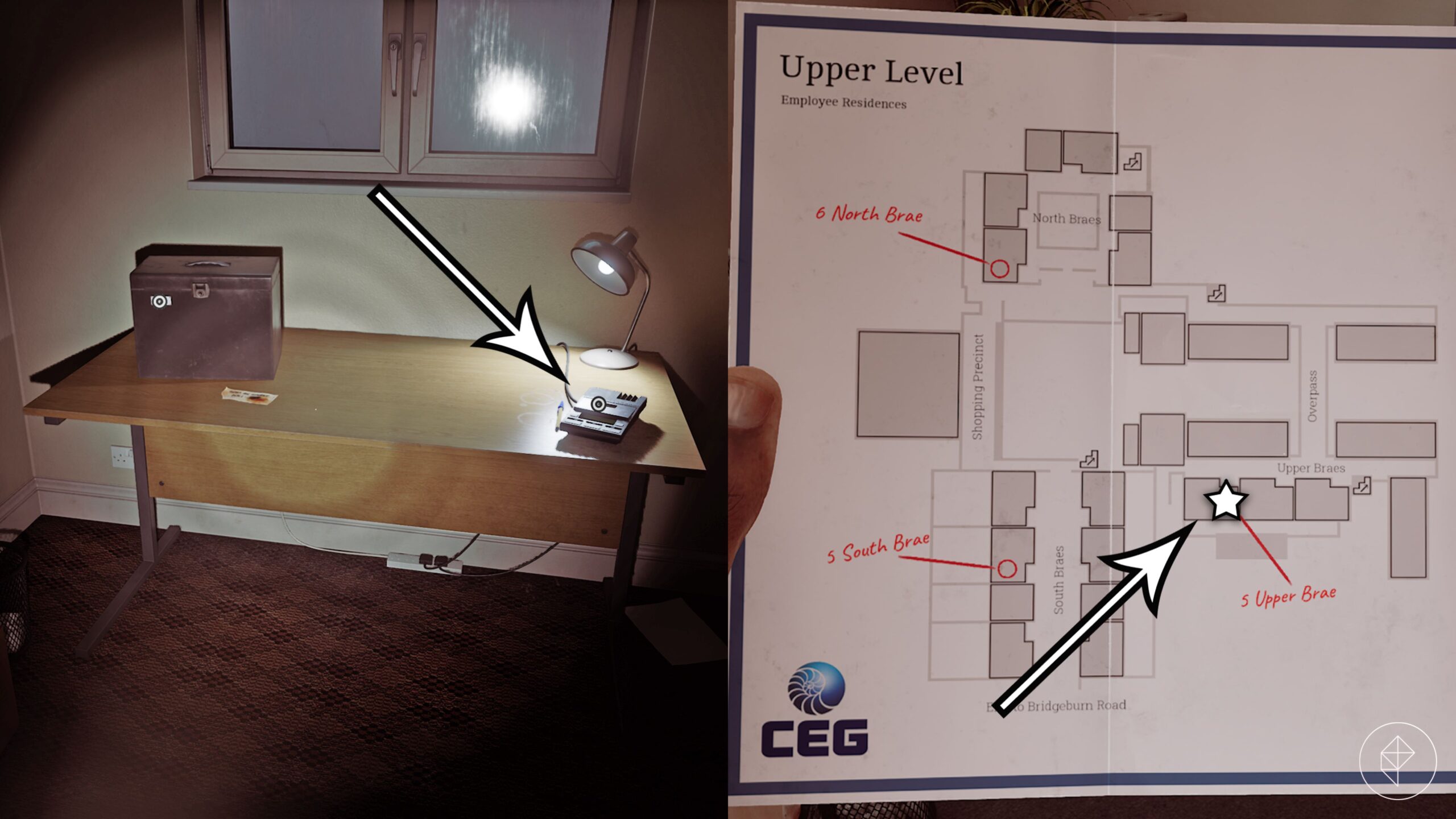 The 5 Upper Brae tape puzzle in Silent Hill: Townfall.