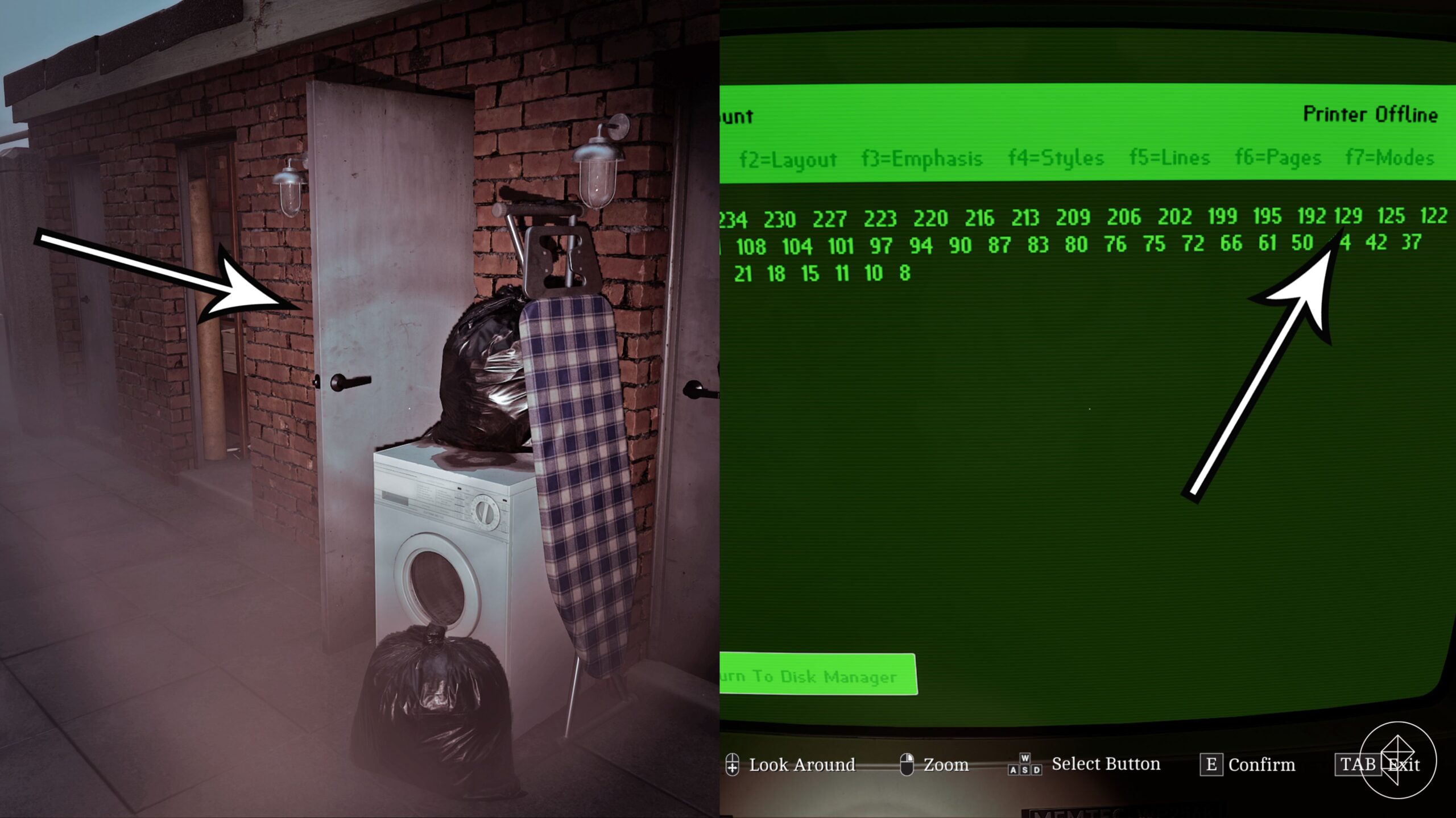 The solution to the 5 Upper Brae tape puzzle in Silent Hill: Townfall.