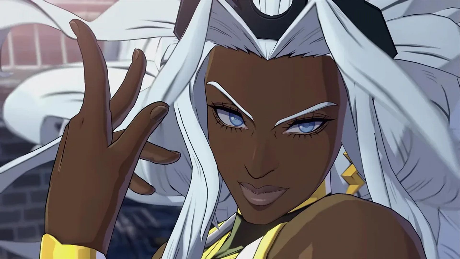 Storm from the X-Men as they appear in Marvel Tokon Fighting Souls.