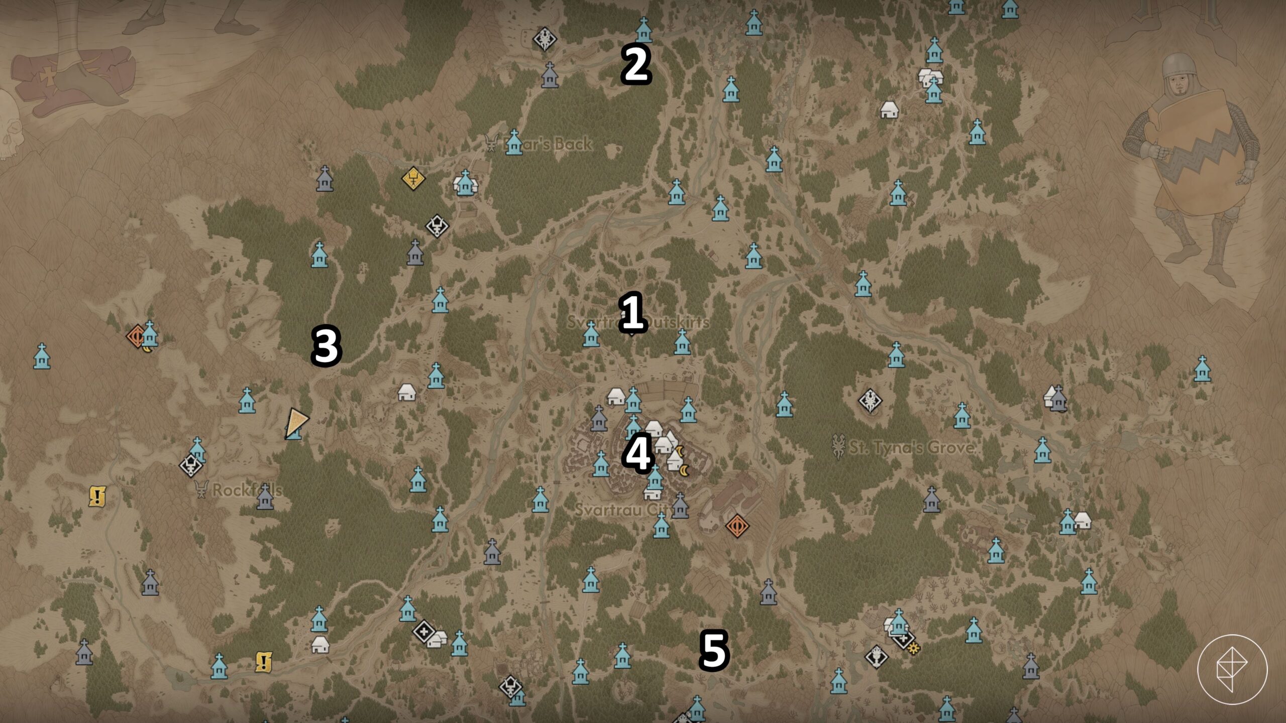 All Sanzhani locations in The Blood of Dawnwalker.