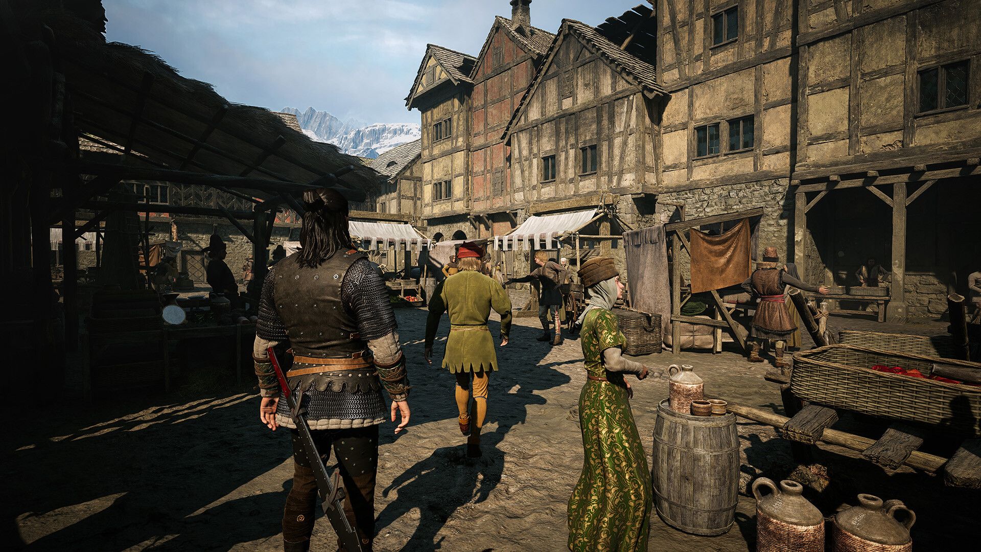 Coen walks through a city in The Blood of Dawnwalker.