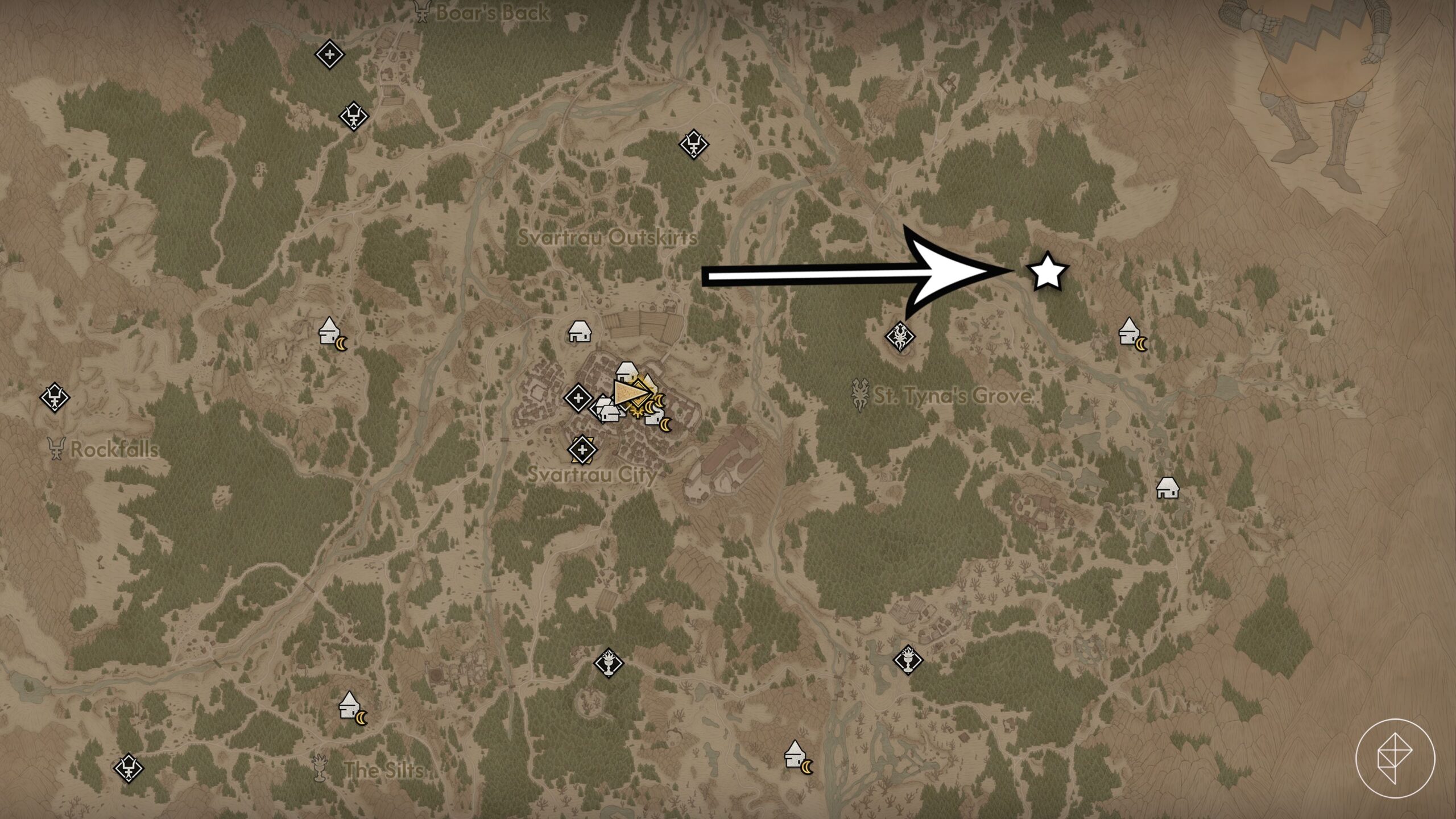 A sacred stone location in The Blood of Dawnwalker.
