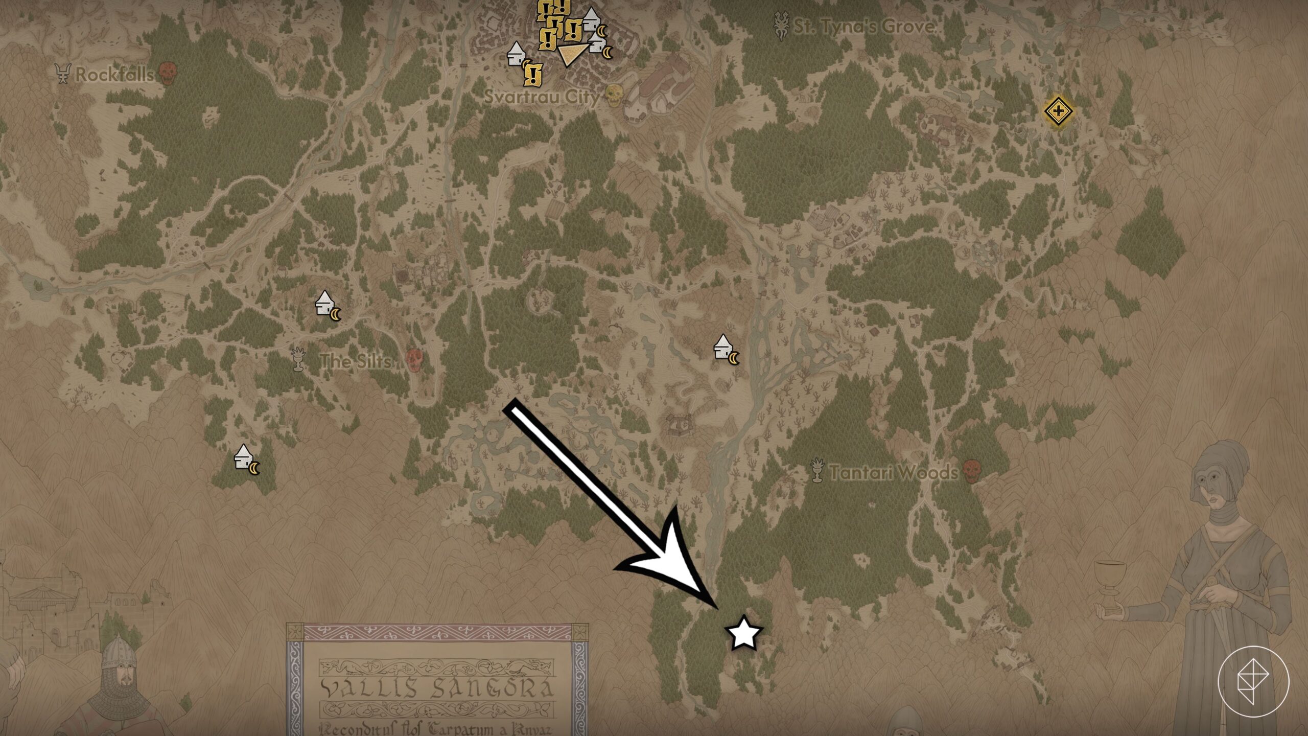 A sacred stone location in The Blood of Dawnwalker.