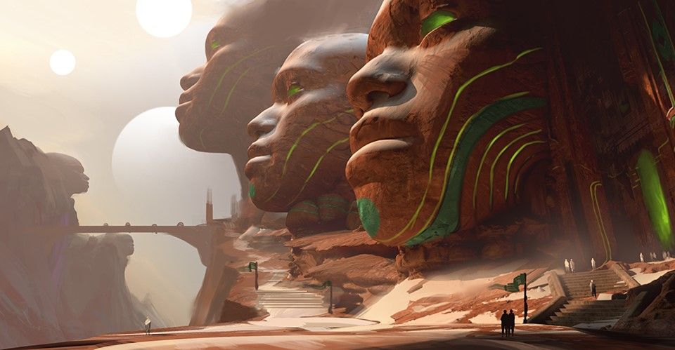 Magic Zhalfir set art by Jose Vega