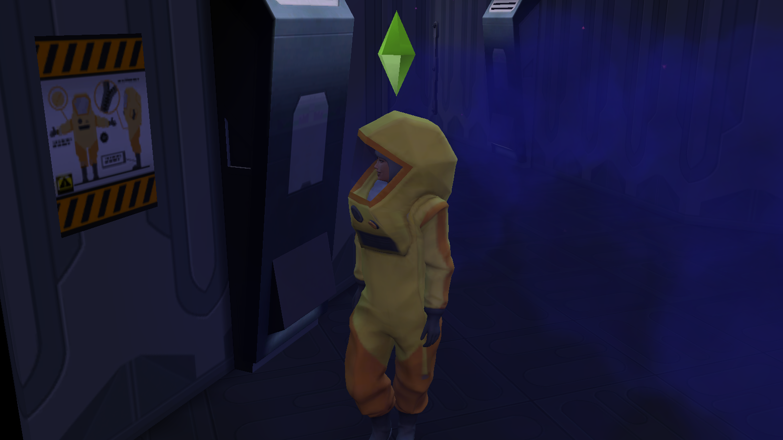a sim in the sims 4: strangerville