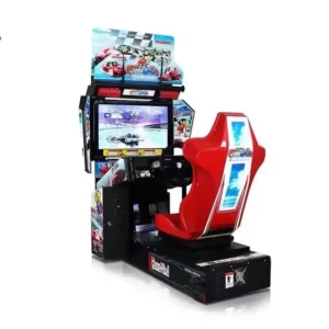 Single Player 32" Outrun Arcade Racing Simulator – Driving Cockpit Car Game Machine 1