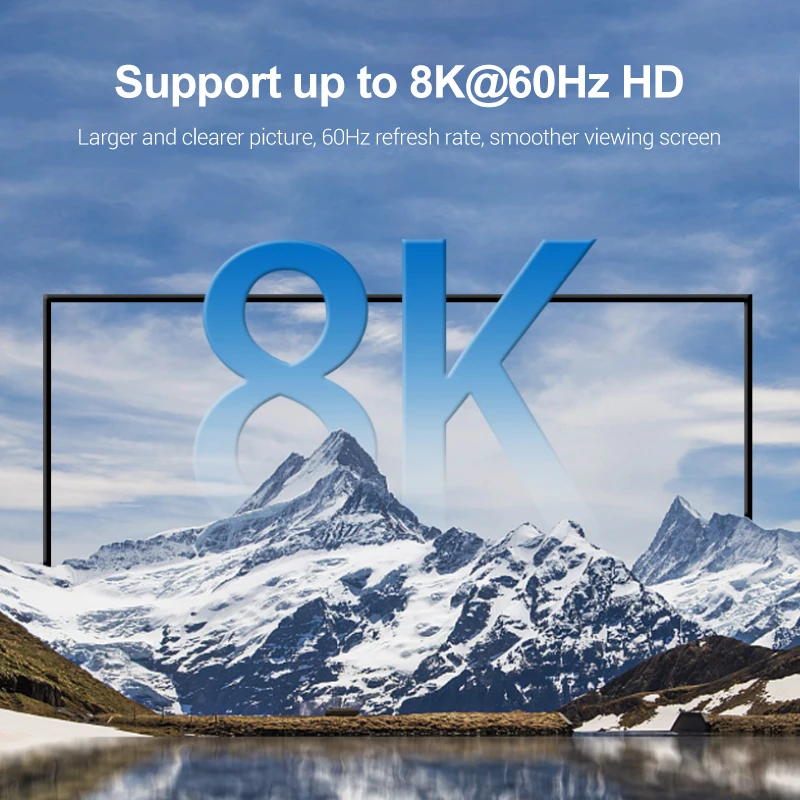HDMI 2.1 Adapter 8K 60Hz 4K 120Hz Male to Female Converter 3