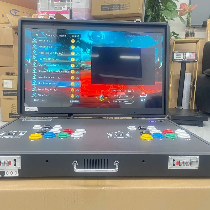 KU‑12311 Retro Arcade Game Machine Foldable Portable Dual Joystick Home Nostalgic Coin‑Operated English Version Game Console 5