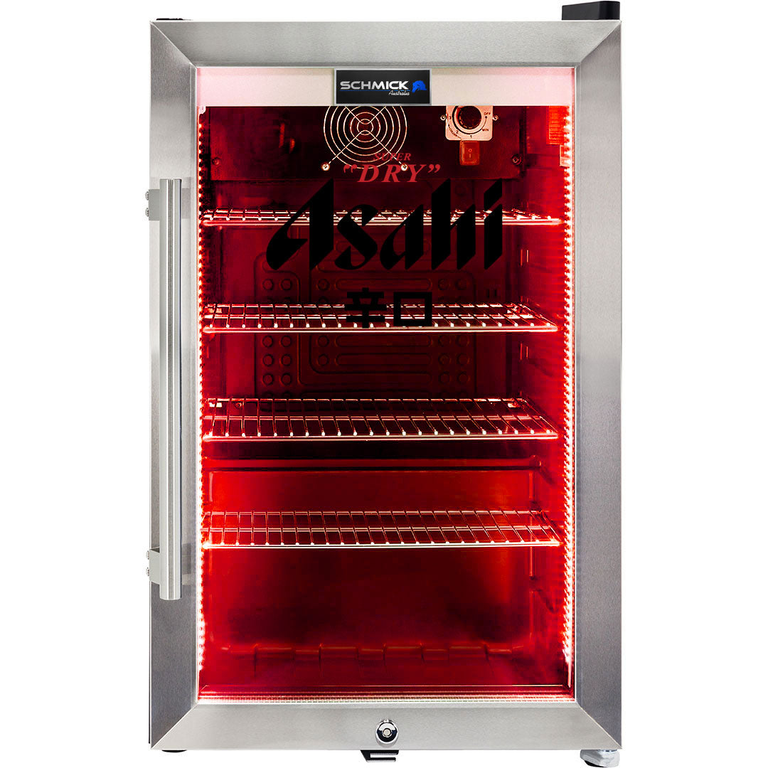 asahi Asahi branded bar fridge, Great gift idea! Great Entertaining Room Or Man Cave Item - Model SC70-SS-R-ASAHI | Retrocade - Image 7