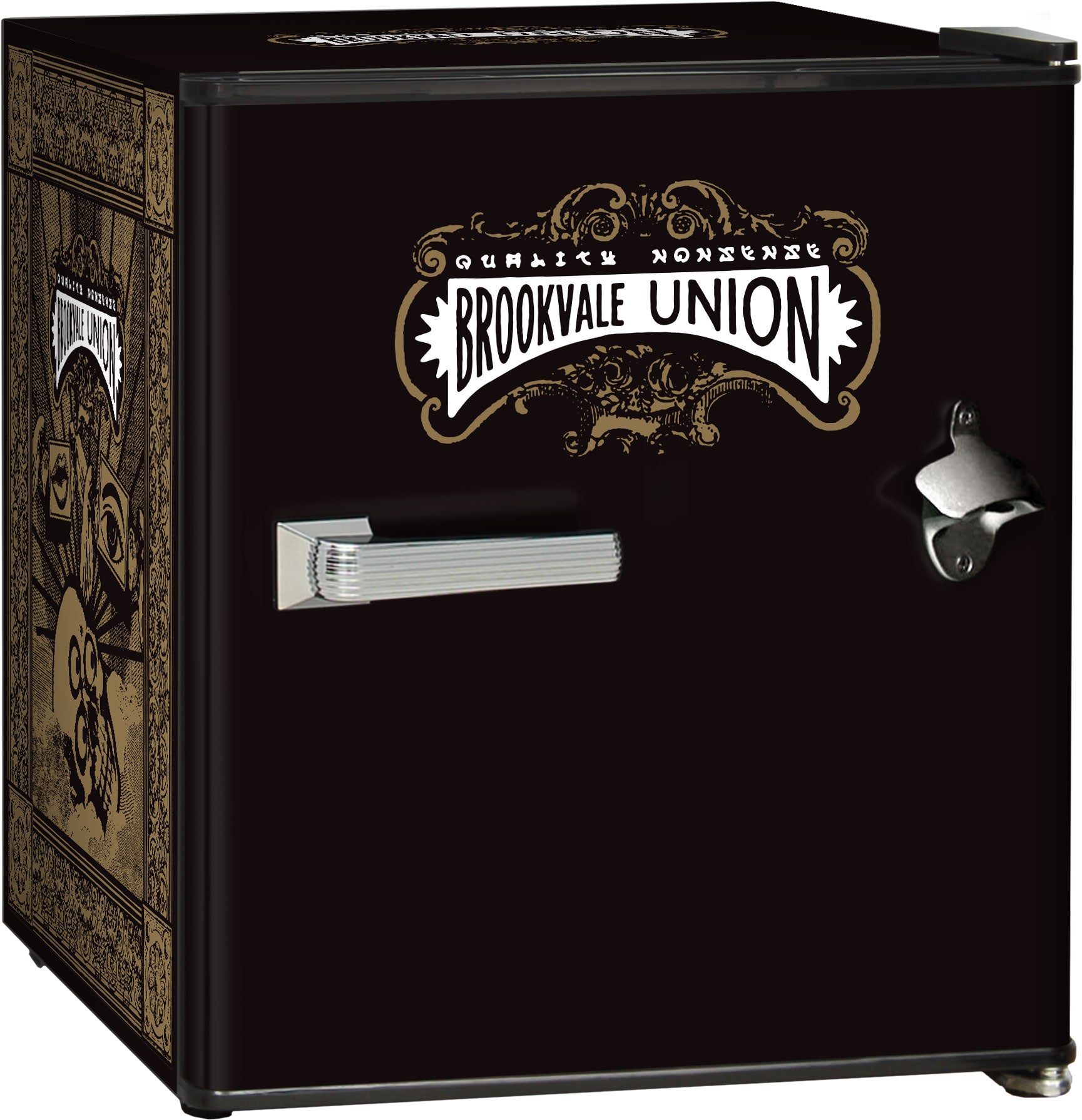 brookvale union Brookvale Union Design Vintage Mini Bar Fridge With Opener - Model BC46B-BVU | Retrocade - Image 8