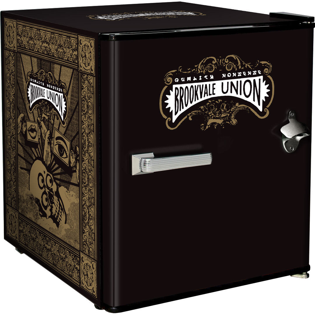 brookvale union Brookvale Union Design Vintage Mini Bar Fridge With Opener - Model BC46B-BVU | Retrocade