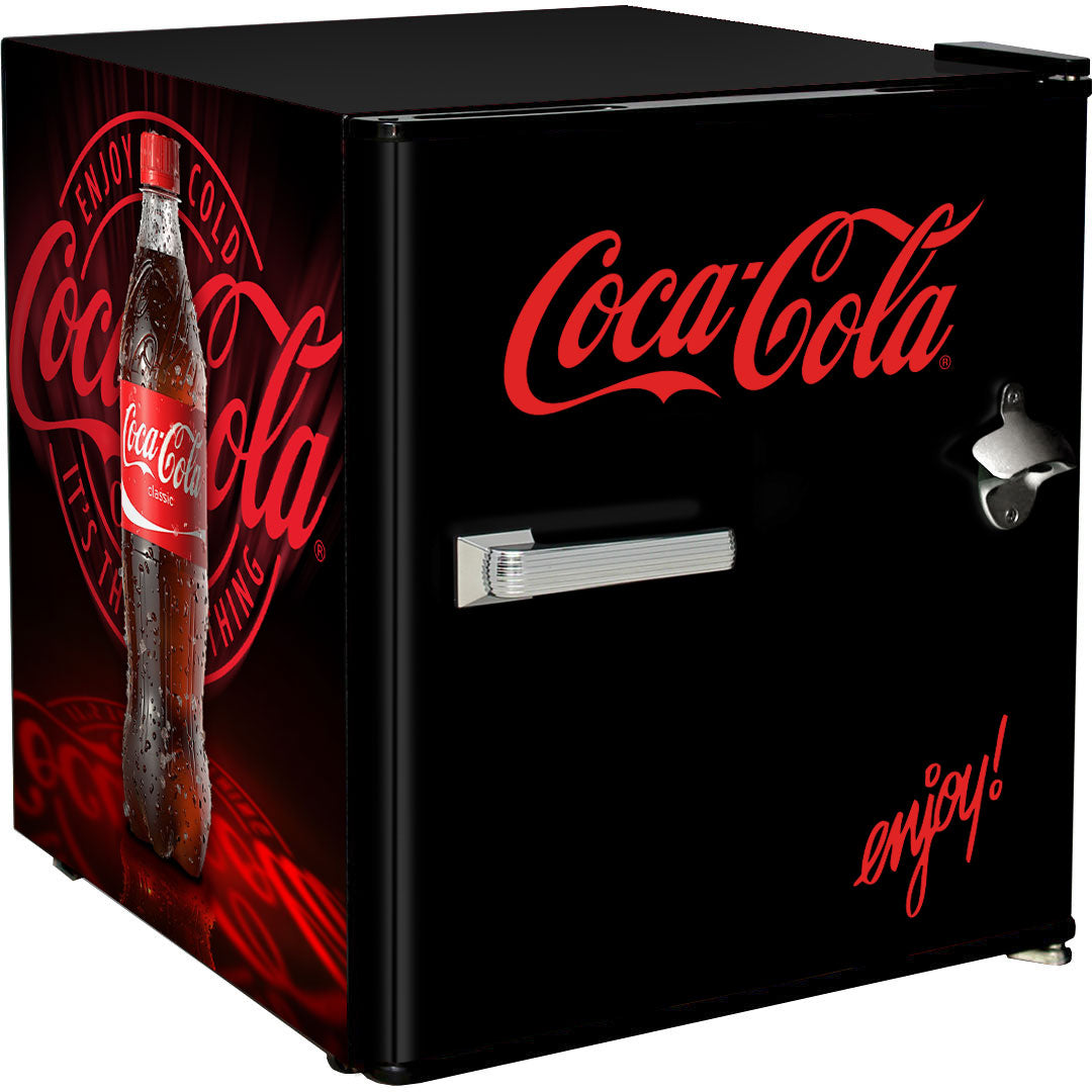 Coca-Cola Mini Fridge With Bottle Opener | Retrocade - Image 3