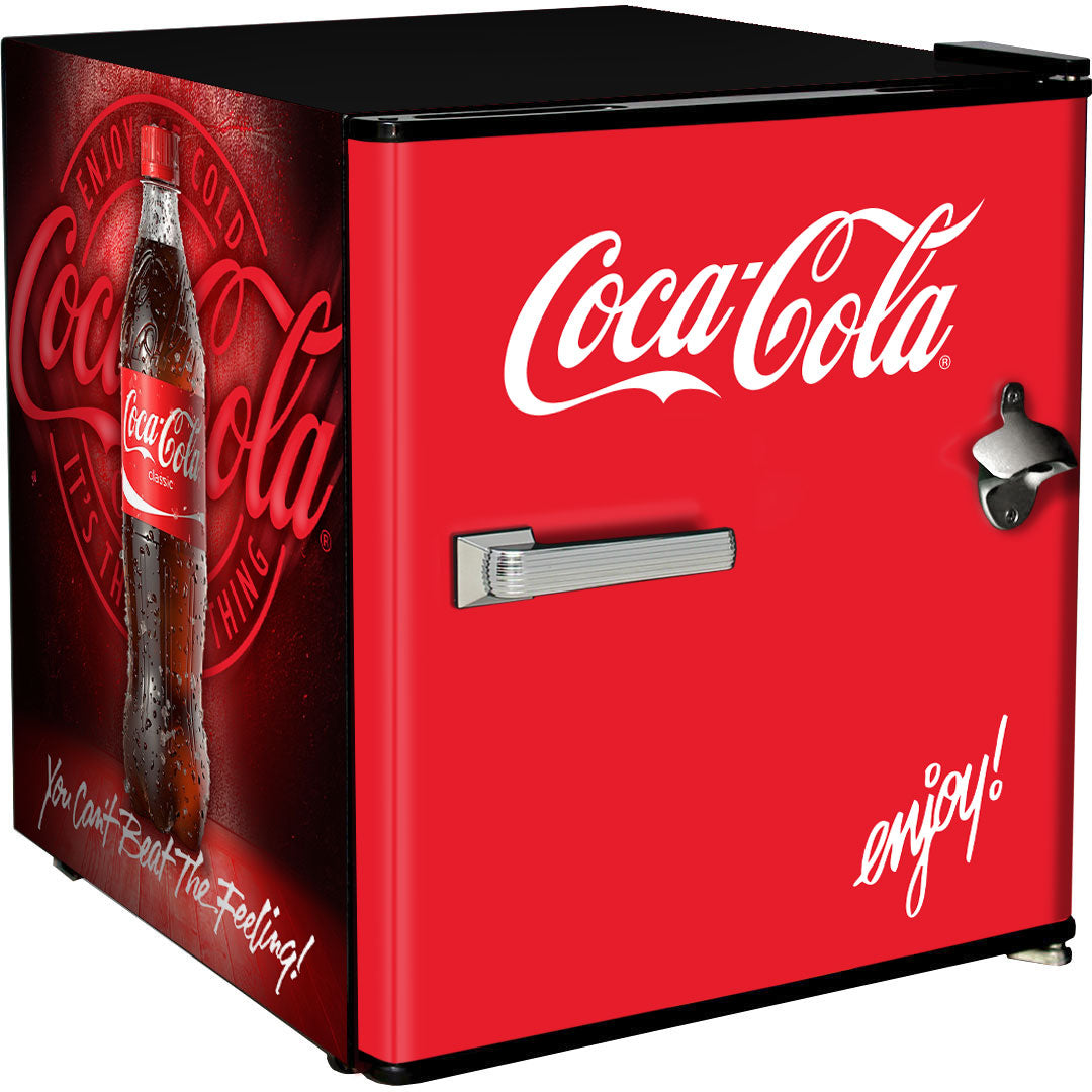 Coca-Cola Mini Fridge With Bottle Opener | Retrocade - Image 4