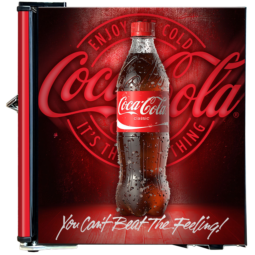 Coca-Cola Mini Fridge With Bottle Opener | Retrocade - Image 7