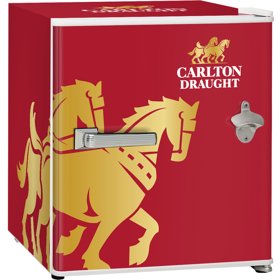 carlton draught Carlton Draught Retro Mini Bar Fridge - Model BC46W-DRAUGHT-V3 | Retrocade