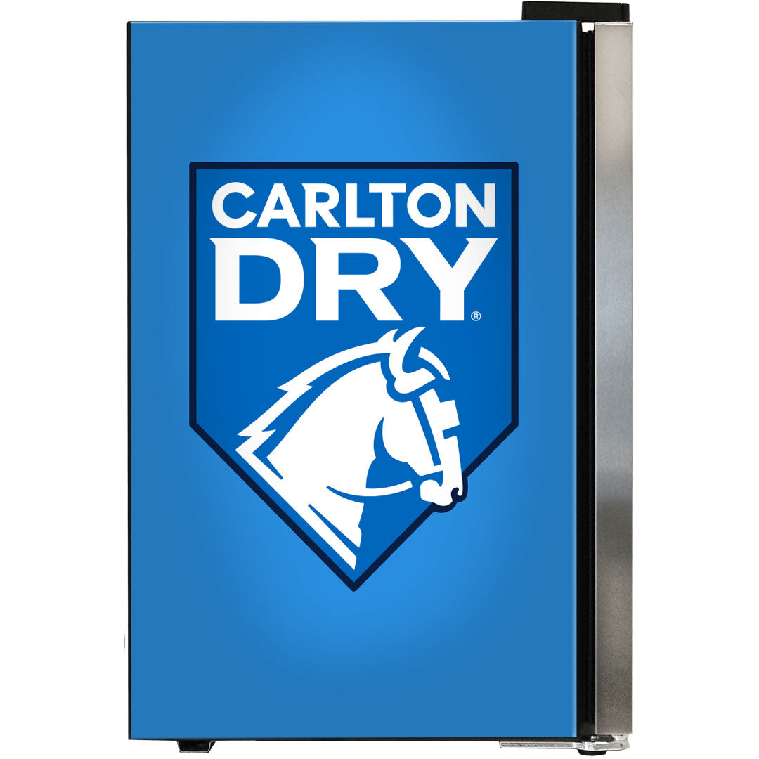 carlton dry Carlton Dry MID Blue Tropical Glass Door Mini Bar Fridge - 80 Cans Left Hinged EC68L-SSH-DRY - Model EC68L-SSH-DRY-MID | Retrocade - Image 5