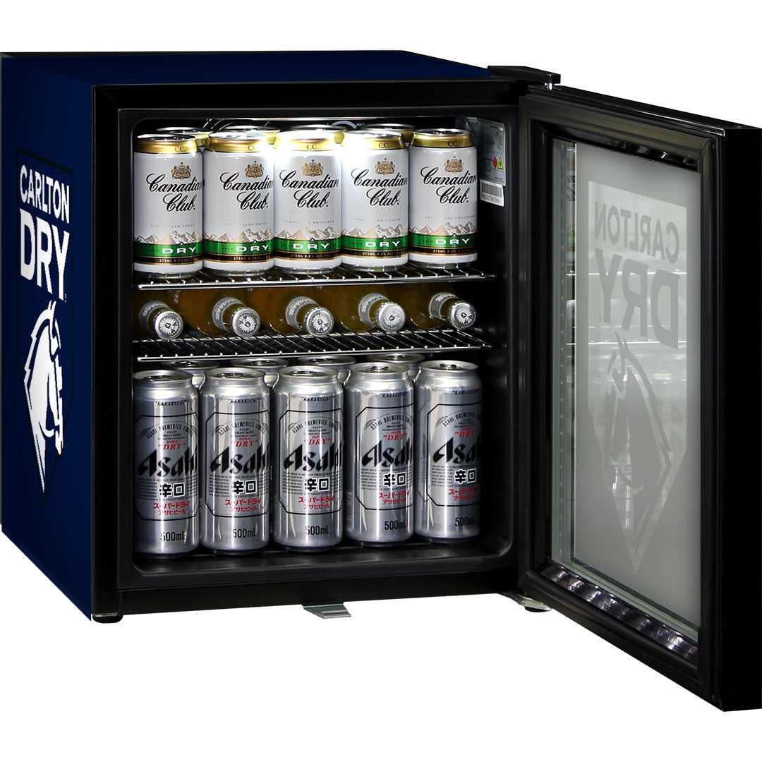 carlton dry Carlton Dry Glass Door Mini Bar Fridge With Lock - 38 Cans - Model SC50AB-DRY | Retrocade - Image 3