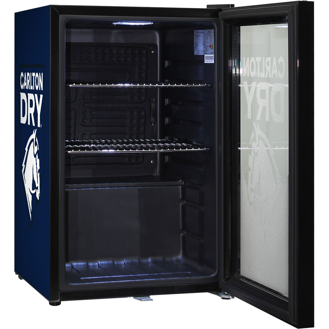 carlton dry Carlton Dry Branded Glass Door Bar Fridge With Cool Frosted Door Logo - Model SC70-B-DRY | Retrocade - Image 5