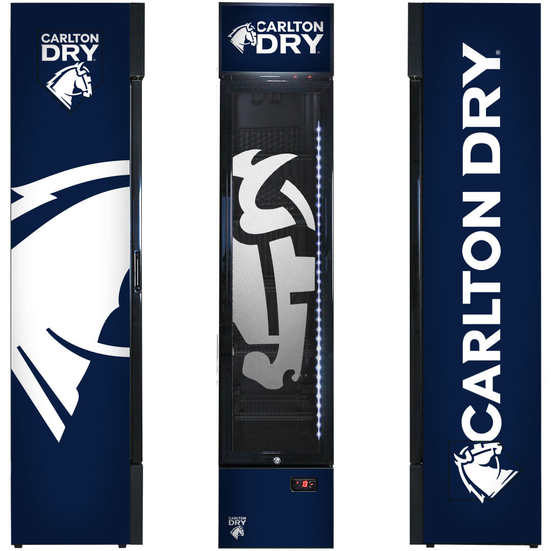 carlton dry Carlton Dry Branded Skinny Upright Bar Fridge - Model SS-P160-DRY (2025 design) | Retrocade - Default Title - Image 4