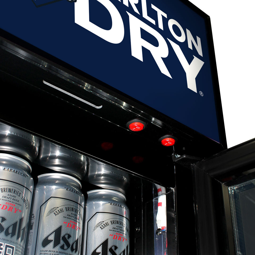 carlton dry Carlton Dry Branded Skinny Upright Bar Fridge - Model SS-P160-DRY (2025 design) | Retrocade - Default Title - Image 7
