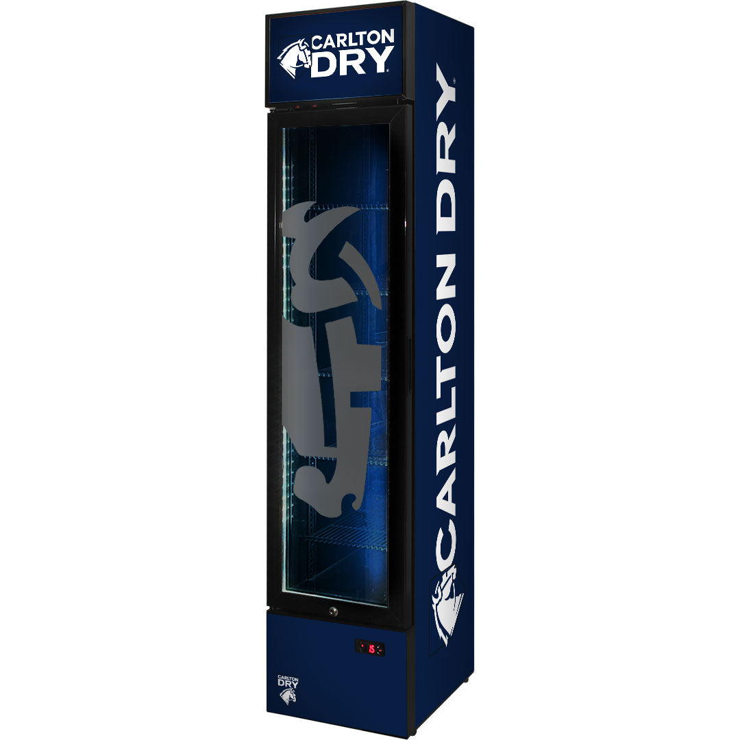 carlton dry Carlton Dry Branded Skinny Upright Bar Fridge - Model SS-P160-DRY (2025 design) | Retrocade - Default Title - Image 3
