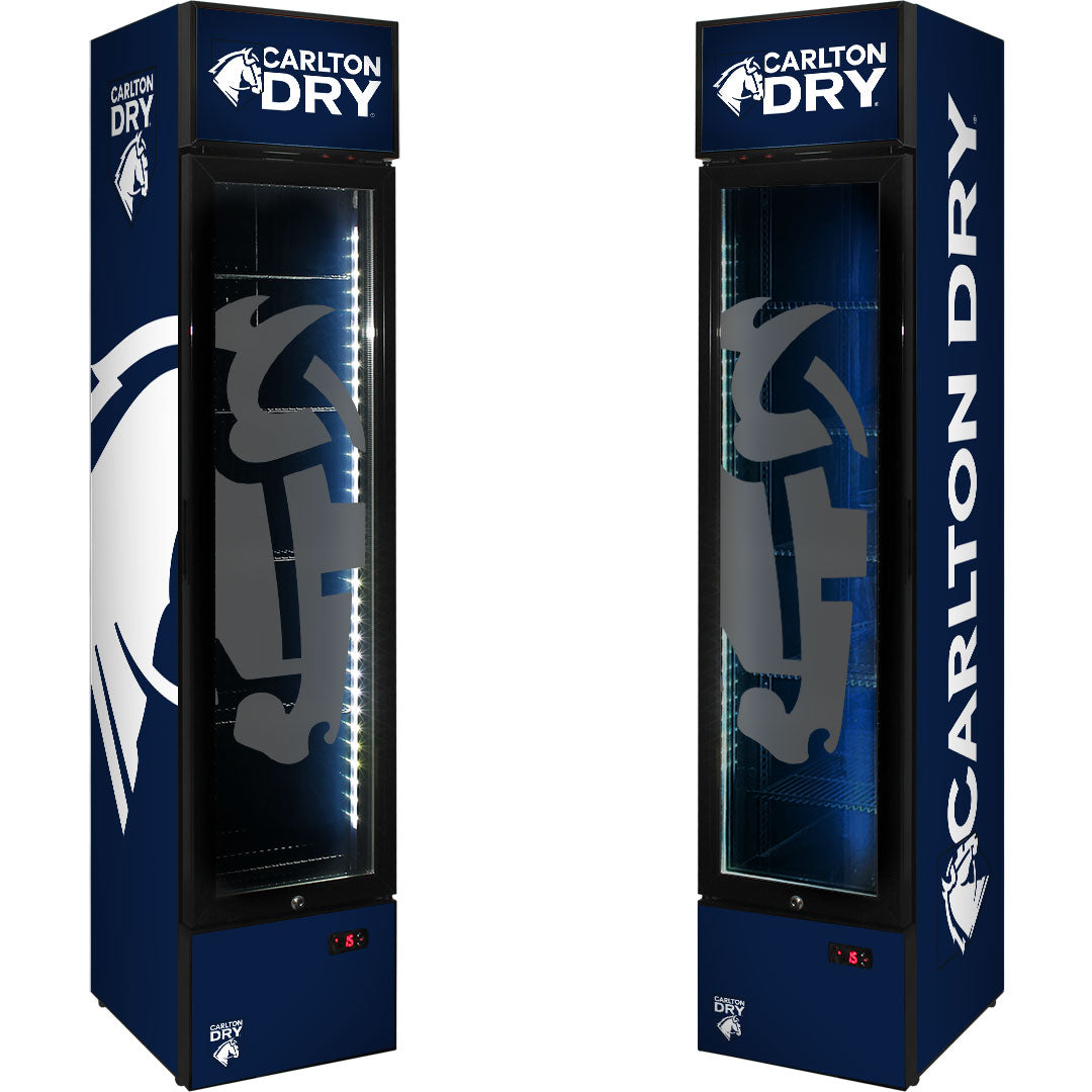 carlton dry Carlton Dry Branded Skinny Upright Bar Fridge - Model SS-P160-DRY (2025 design) | Retrocade - Default Title - Image 6