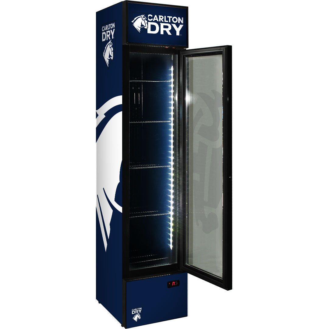 carlton dry Carlton Dry Branded Skinny Upright Bar Fridge - Model SS-P160-DRY (2025 design) | Retrocade - Default Title - Image 2