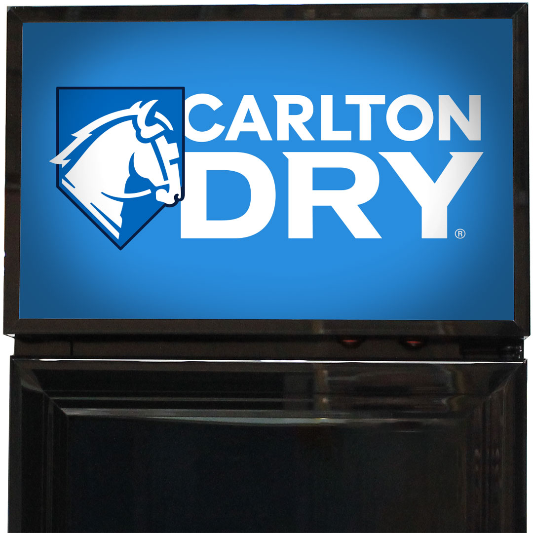 carlton dry Carlton Dry Mid Blue Branded Skinny Upright Bar Fridge - Model SS-P160-DRY-MID (2025 Design) | Retrocade - Image 5