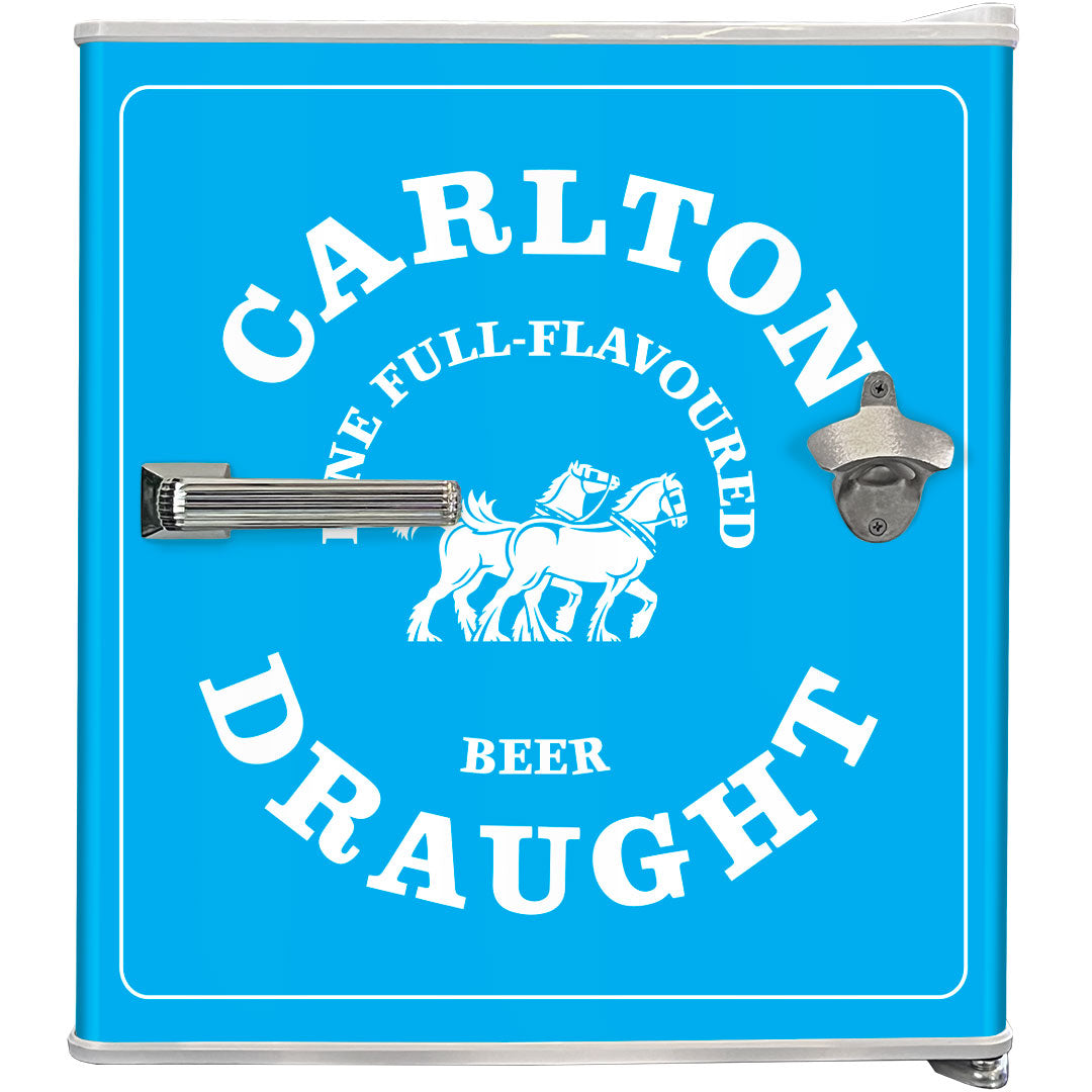 carlton draught Carlton Draught 'Original' Logo Retro Mini Bar Fridge - Model BC46W-DRAUGHT-V2 | Retrocade - Image 5