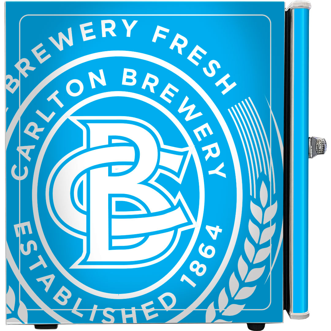 carlton draught Carlton Draught 'Original' Logo Retro Mini Bar Fridge - Model BC46W-DRAUGHT-V2 | Retrocade - Image 4