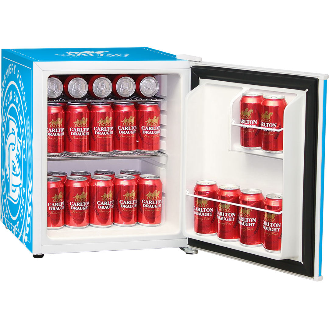 carlton draught Carlton Draught 'Original' Logo Retro Mini Bar Fridge - Model BC46W-DRAUGHT-V2 | Retrocade - Image 7