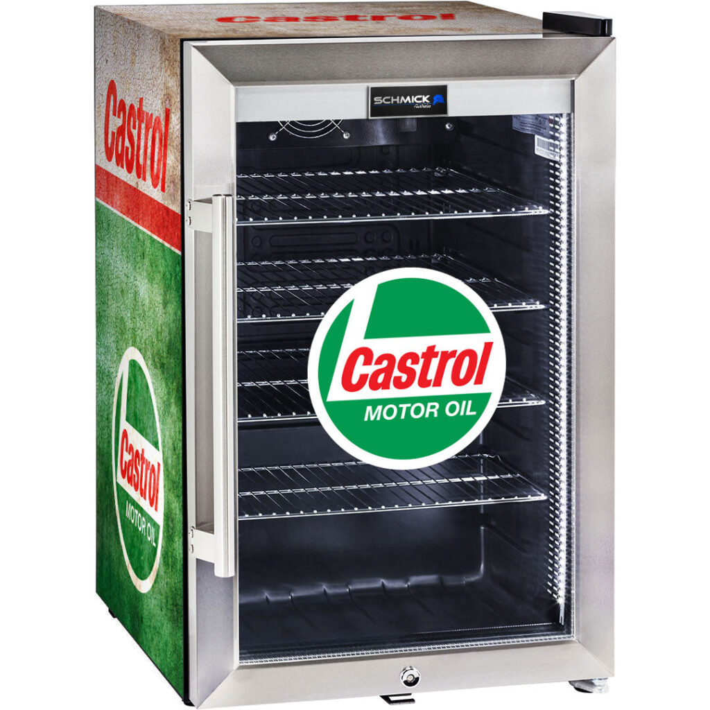 castrol Castrol Vintage Fuel Pump Branded Bar Fridge, Great gift idea! - ModelSC70-FP-CASTROL | Retrocade