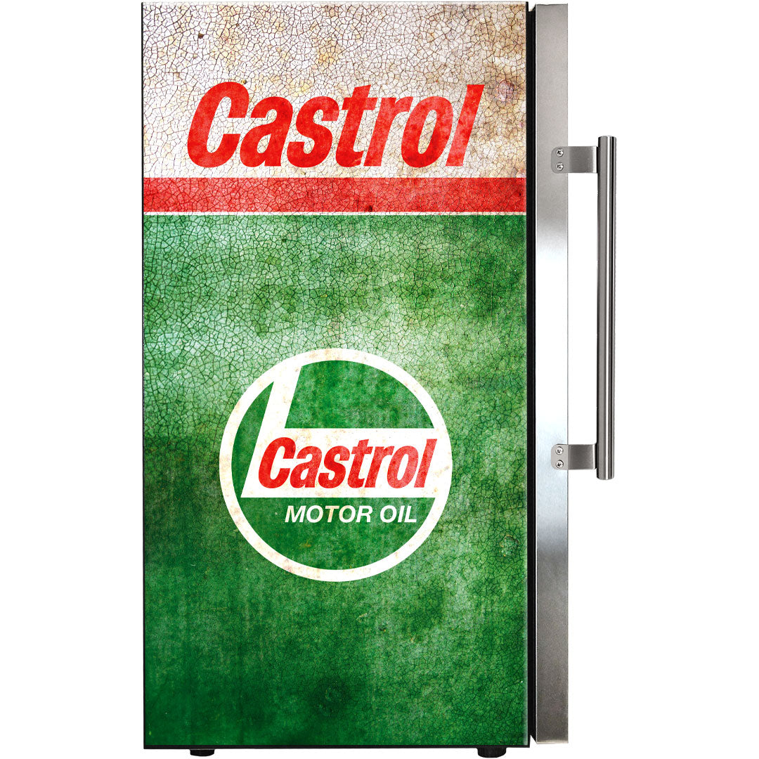 castrol Castrol Schmick Vintage Fuel Pump Triple Glazed Alfresco Bar Fridge With LED Strip Lights - Model SC88-FP-CASTROL | Retrocade - Image 7