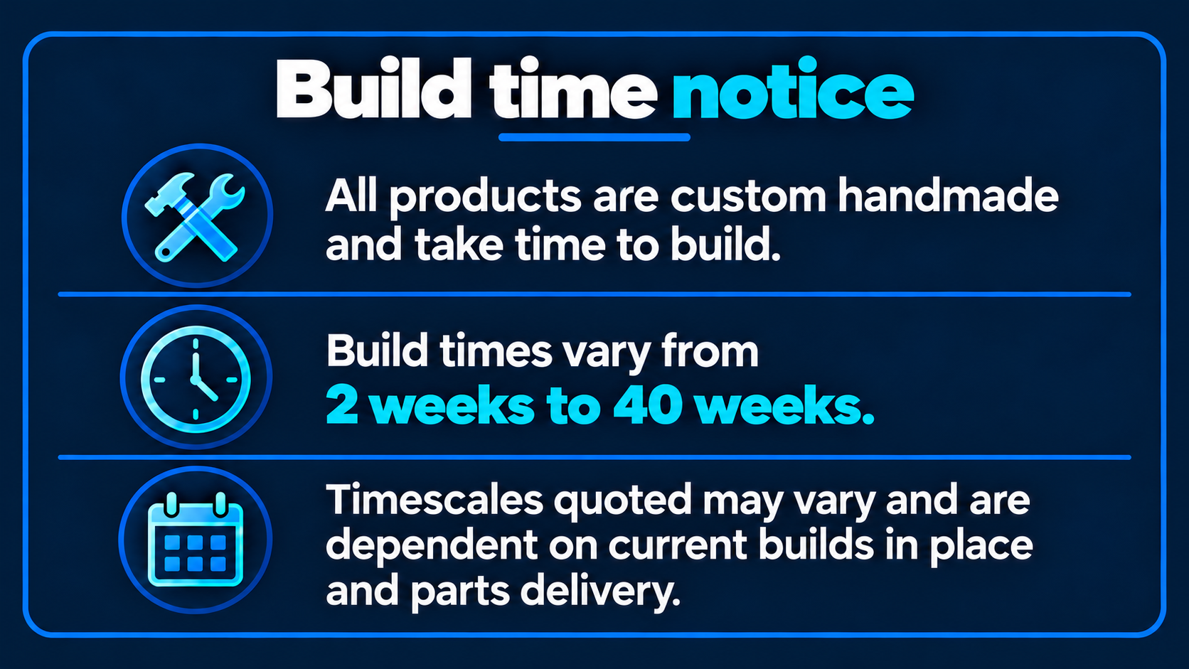 Retrocade build time notice