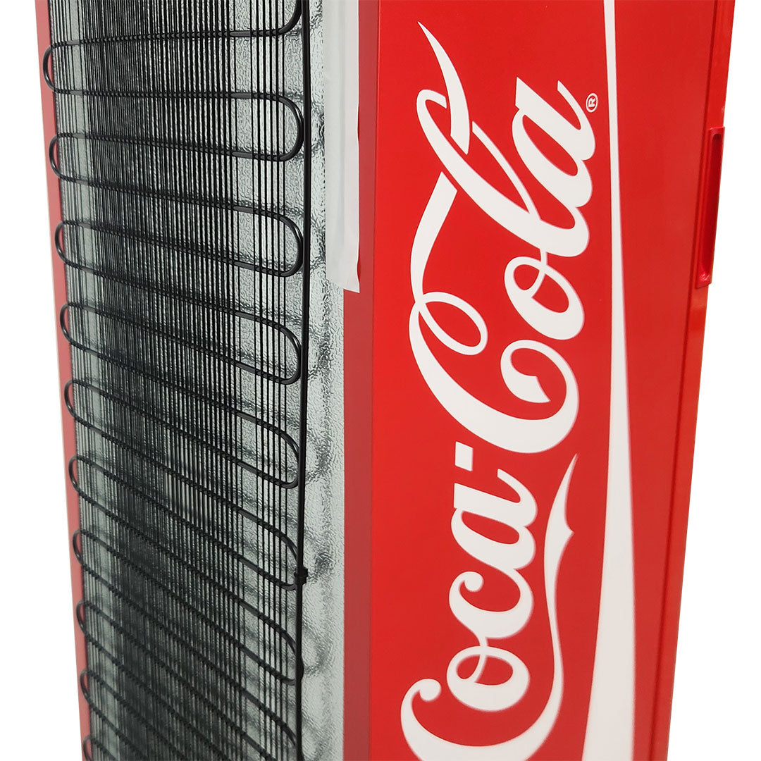 Coca-Cola Coca Cola Skinny Upright Glass Door Bar Fridge | Retrocade - Image 8