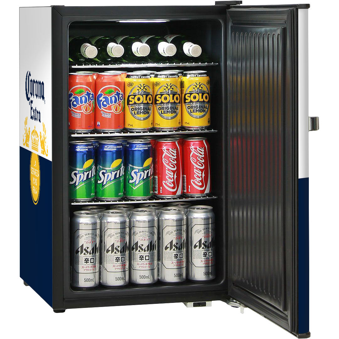 corona Corona Retro Mini Bar Fridge 70 Litre Schmick Brand With Opener - Model BC70B-CORONA-V1 | Retrocade - Image 11