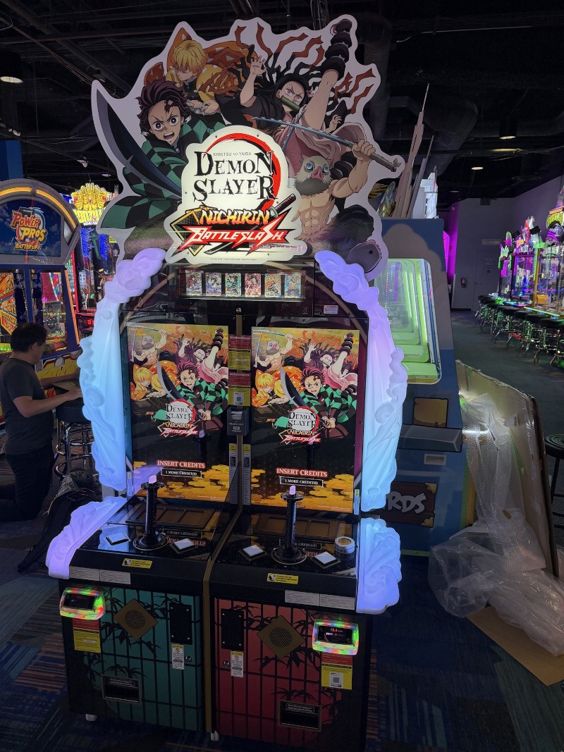 Demon Slayer Nichirin Battle Slash arcade game on test by Konami