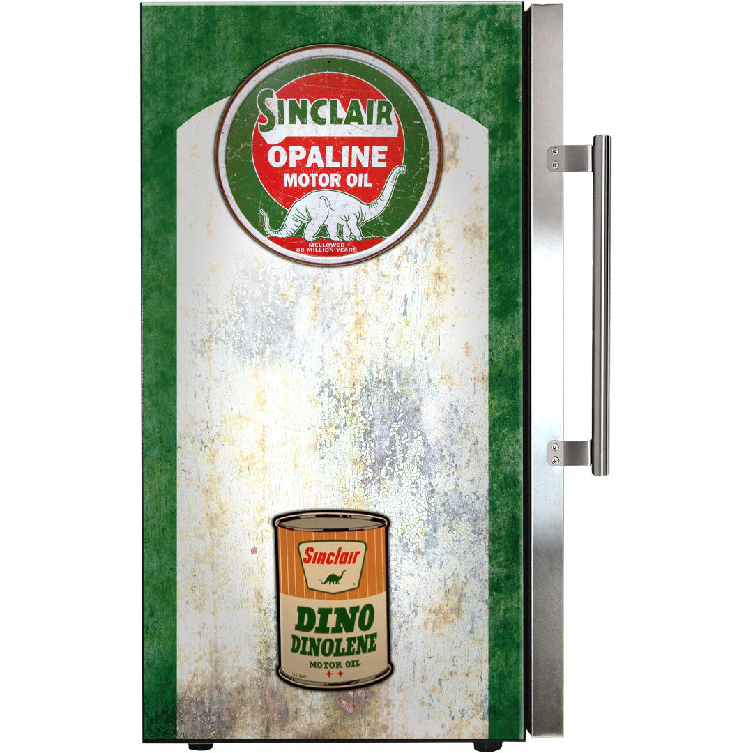 dino Dino Schmick Vintage Fuel Pump Triple Glazed Alfresco Bar Fridge With LED Strip Lights - Model SC88-FP-DINO | Retrocade - Image 8
