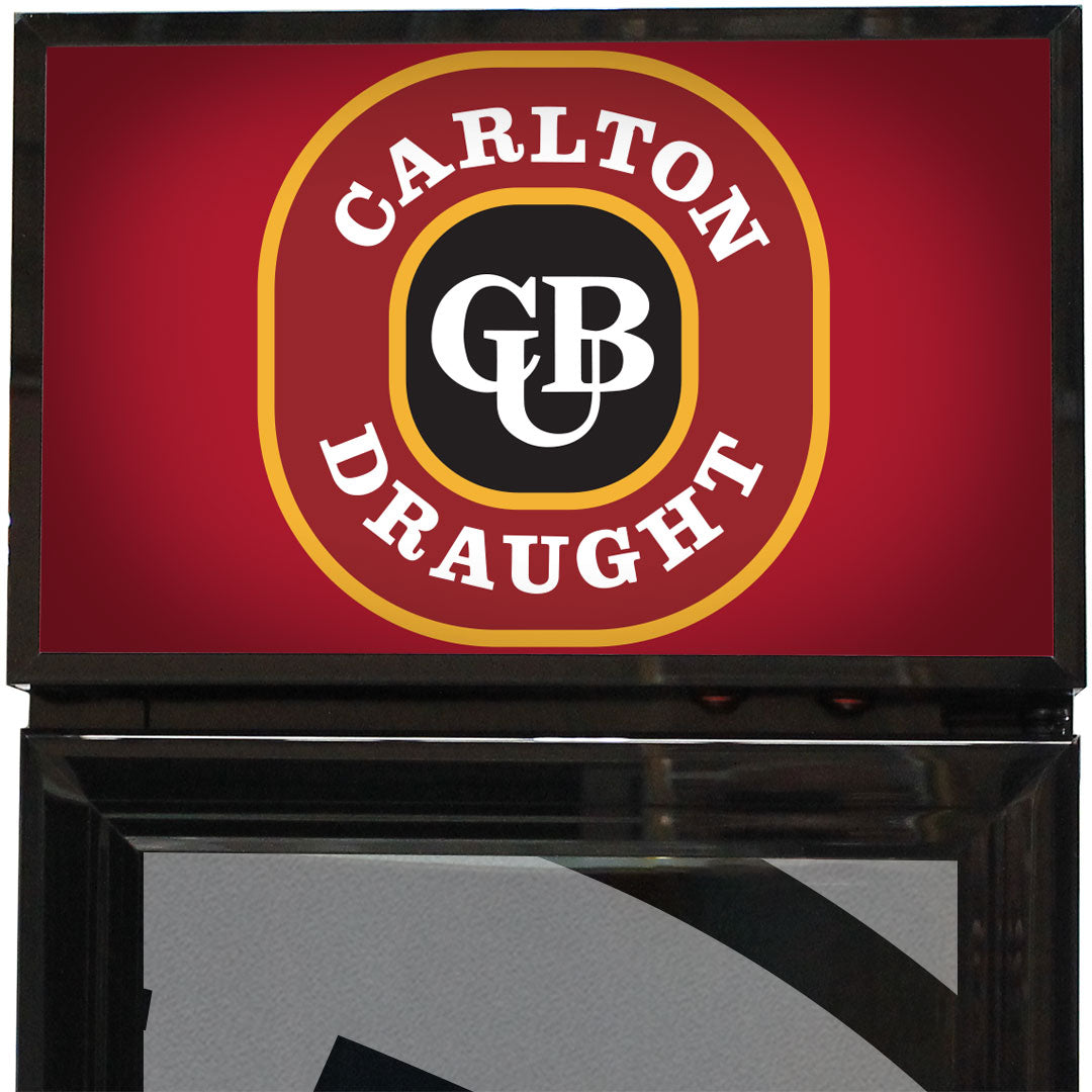 carlton draught Carlton Draught Branded Skinny Upright Bar Fridge - Model SS-P160-DRAUGHT | Retrocade - Image 5