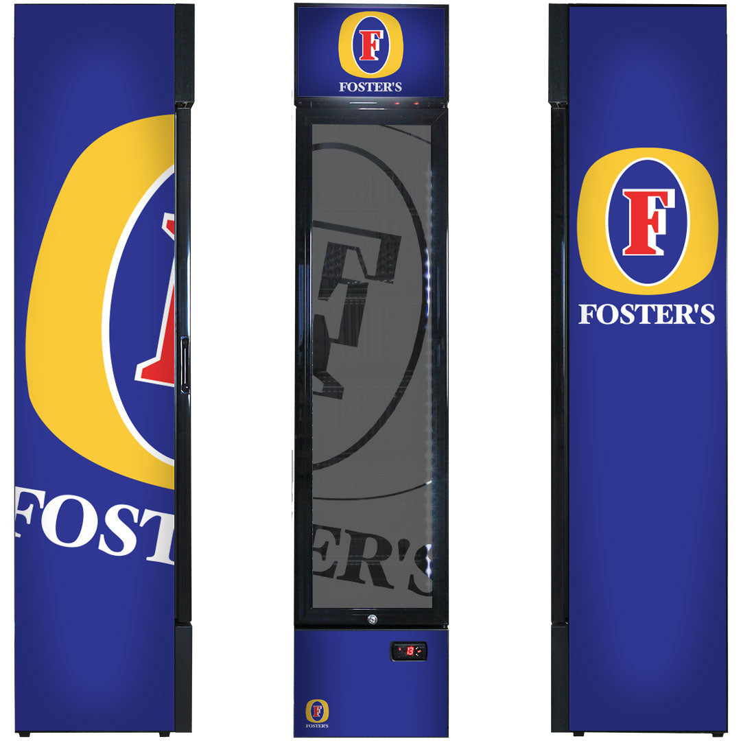 fosters Fosters Branded Skinny Upright Bar Fridge - Model SS-P160-FOSTERS | Retrocade - Image 4