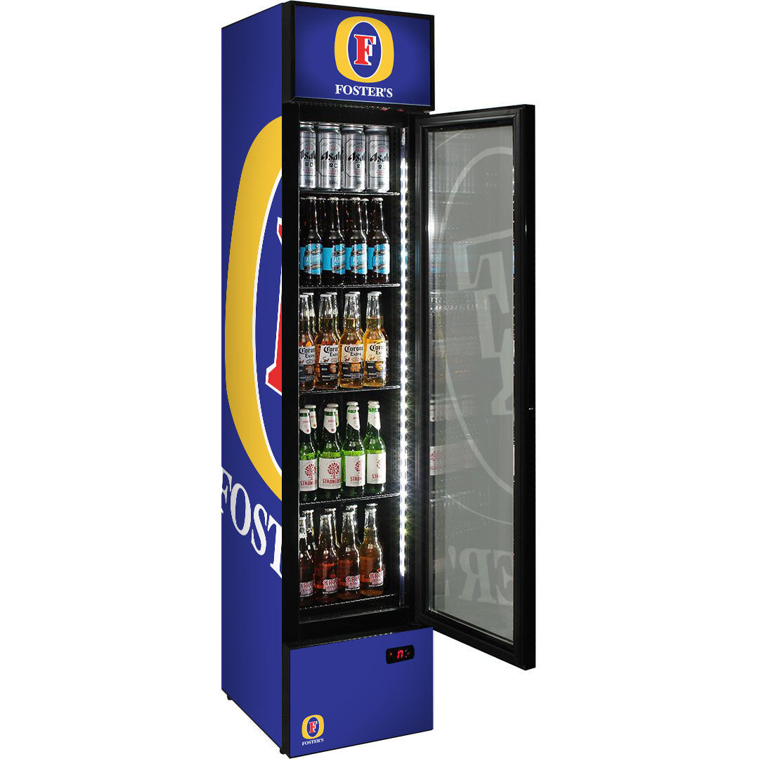 fosters Fosters Branded Skinny Upright Bar Fridge - Model SS-P160-FOSTERS | Retrocade - Image 6