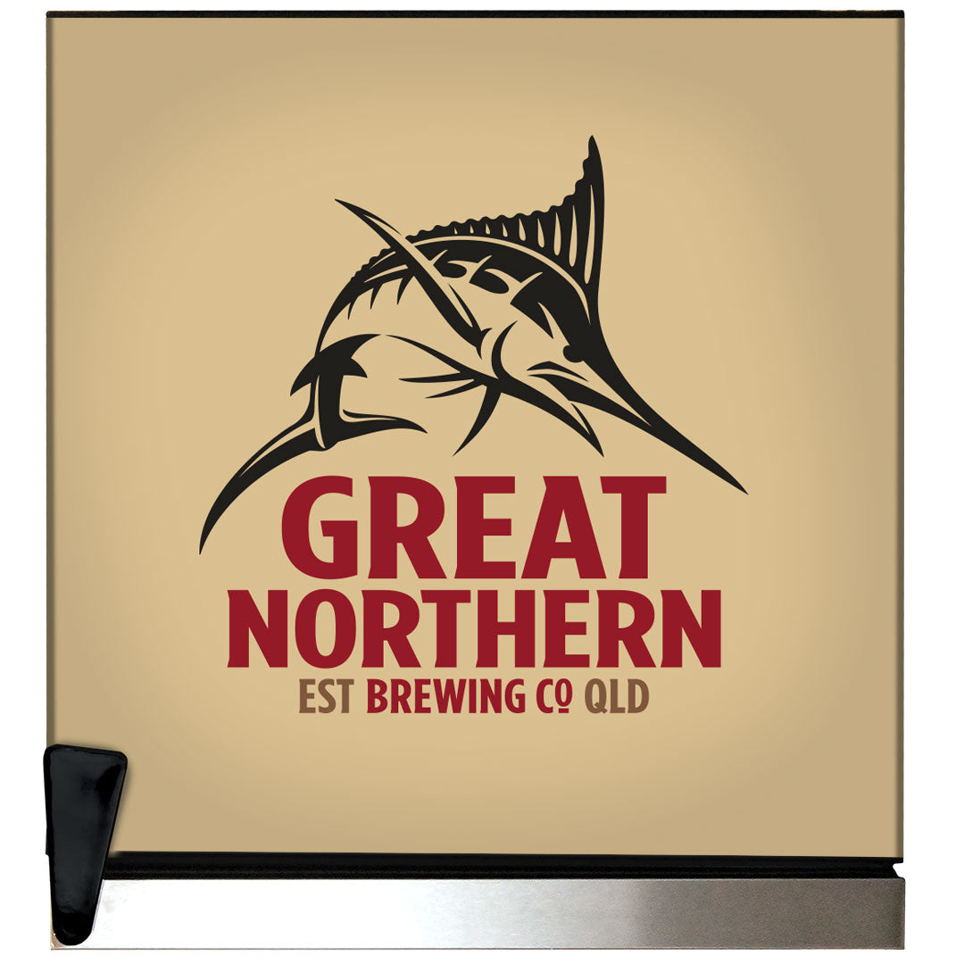 great northern Great Northern Gold Tropical Glass Door Fridge - 80 Cans Right Hinge Model EC68-SSH-GOLD | Retrocade - Image 10