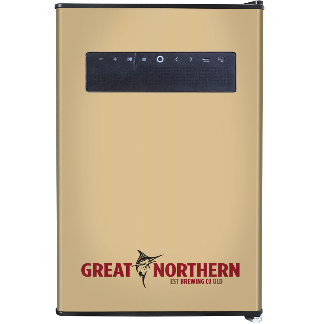 great northern Schmick Great Northern Blue Tooth Speaker Disco Bar Fridge - Model BC70B-BTS-GOLD | Retrocade - Image 3