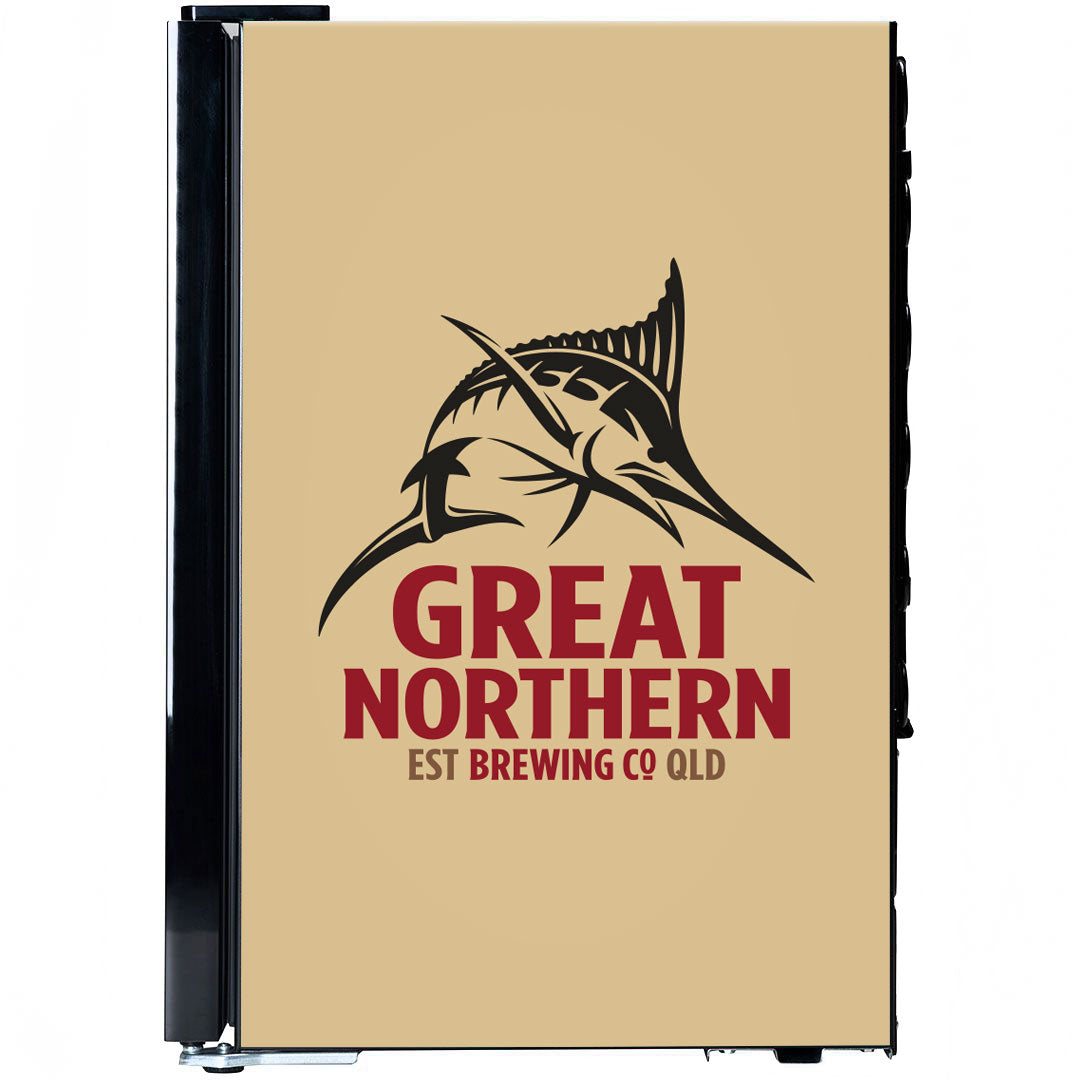 great northern Great Northern Branded Glass Door Bar Fridge With Cool Frosted Door Logo - Model SC70-B-GOLD | Retrocade - Image 3