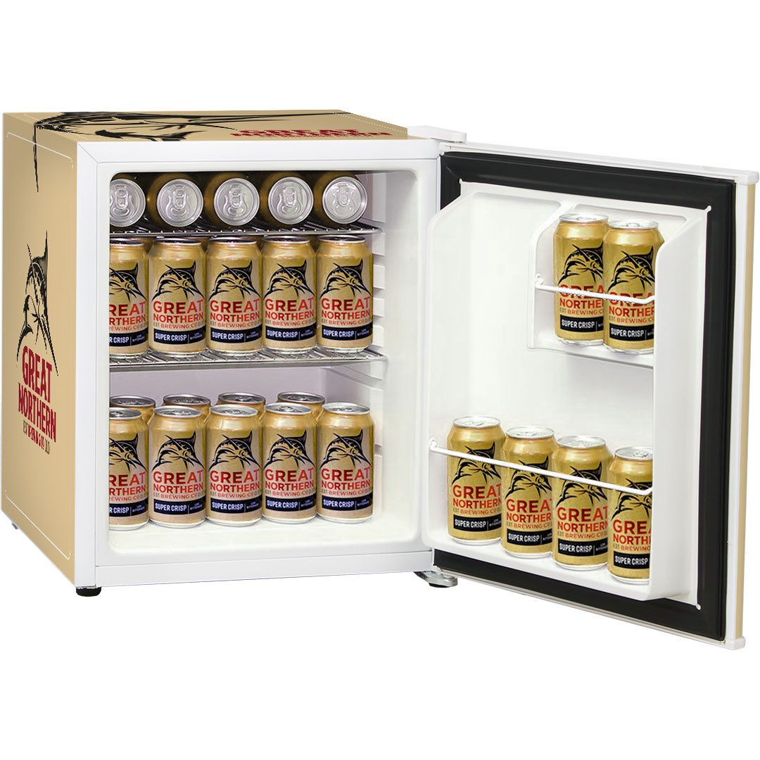 great northern Great Northern Retro Mini Bar Fridge - Model BC46W-GNBC-GOLD | Retrocade - Image 3